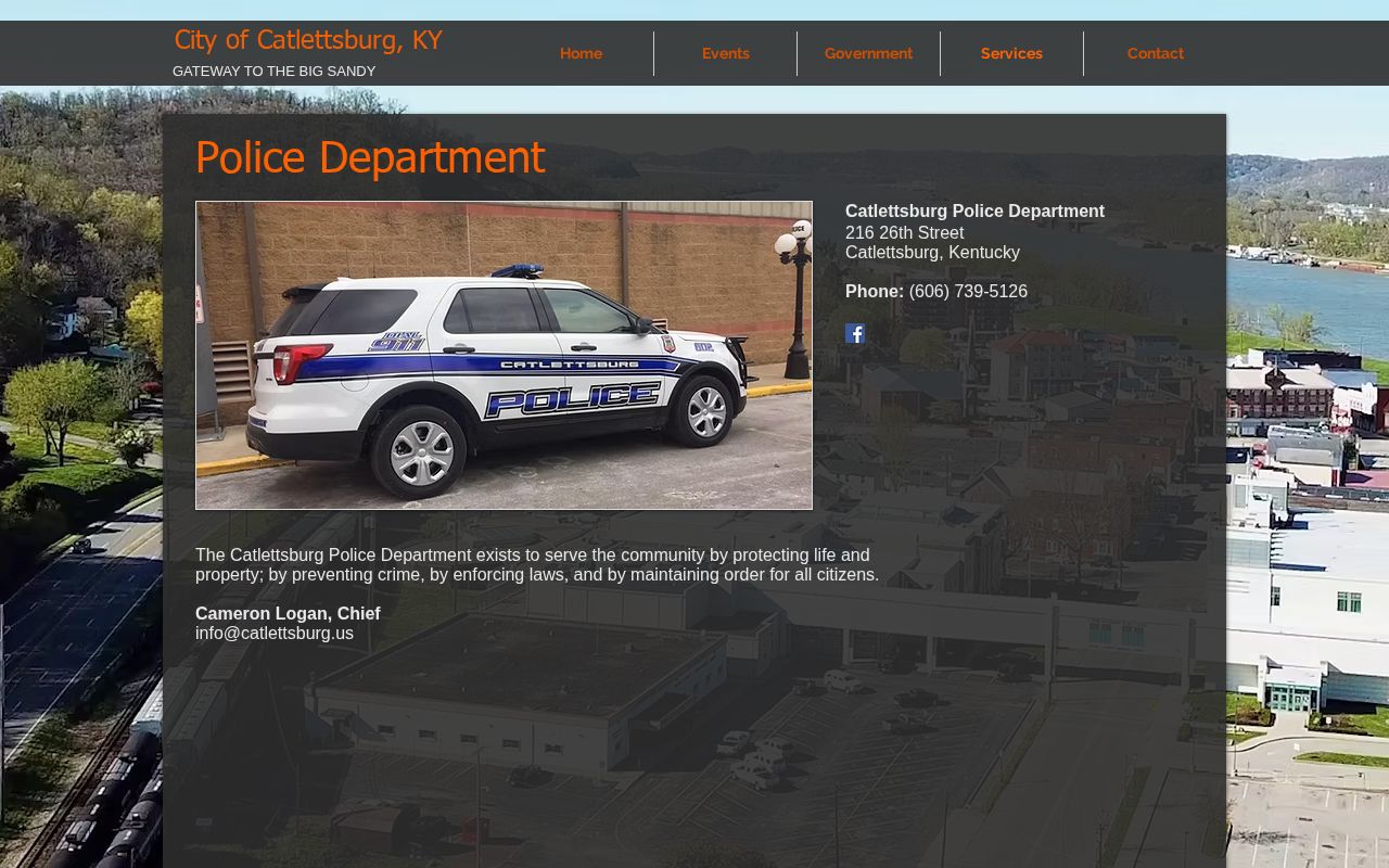 Official Catlettsburg Police Department contact and mission page
