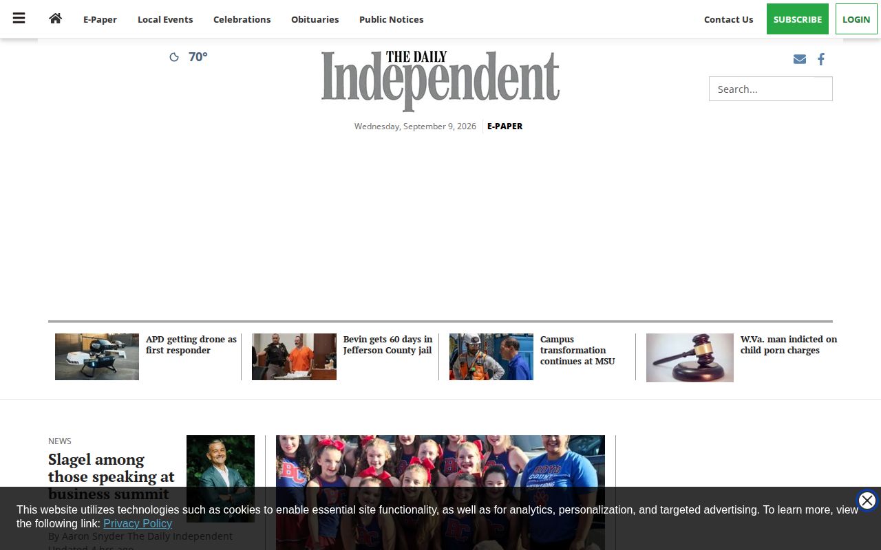 Daily Independent local Boyd County news landing page